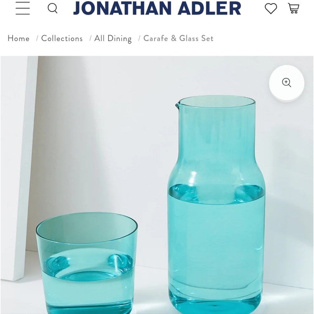 Jonathan Adler Bedside Carafe Set - NIB